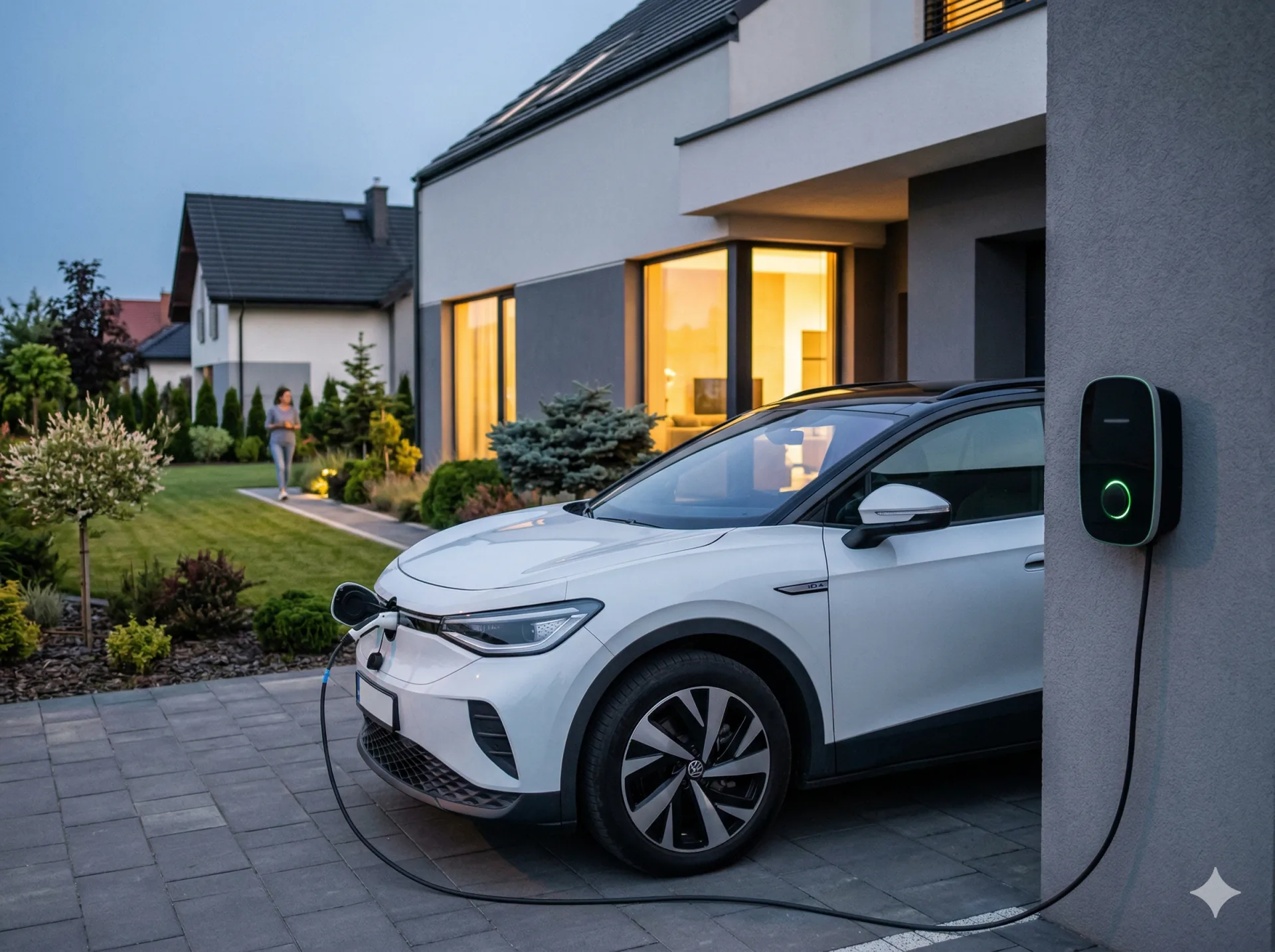 Ładowarka samochodów elektrycznych Wallbox zintegrowana z systemem domowym