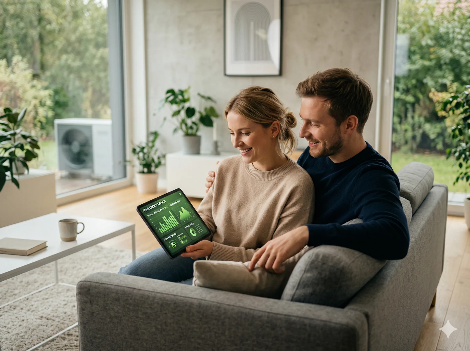 Para zarządzająca energią domową przez tablet — system smart home HEMS